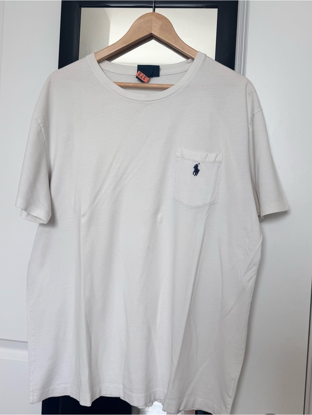 Polo by Ralph Lauren White Pocket Tee with Navy Pony